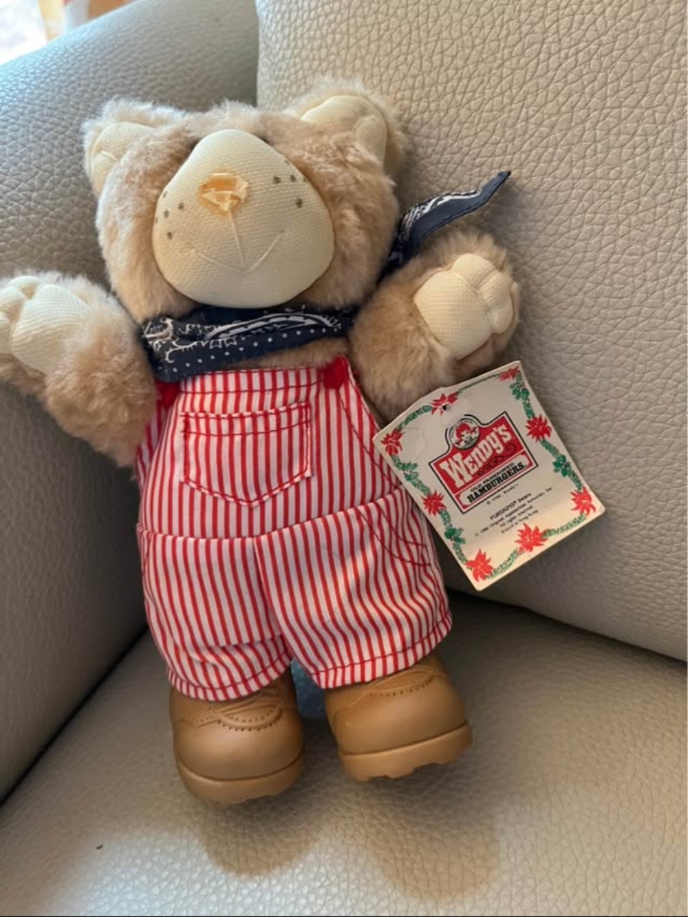 Wendy’s Vintage Bear 1986 with Tags Plush